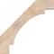 Ekena Millwork 3 1/2"W x 30"D x 30"H Merced Smooth Knee Brace, Douglas Fir BRC04X30X30MRC00SDF - alternate 2